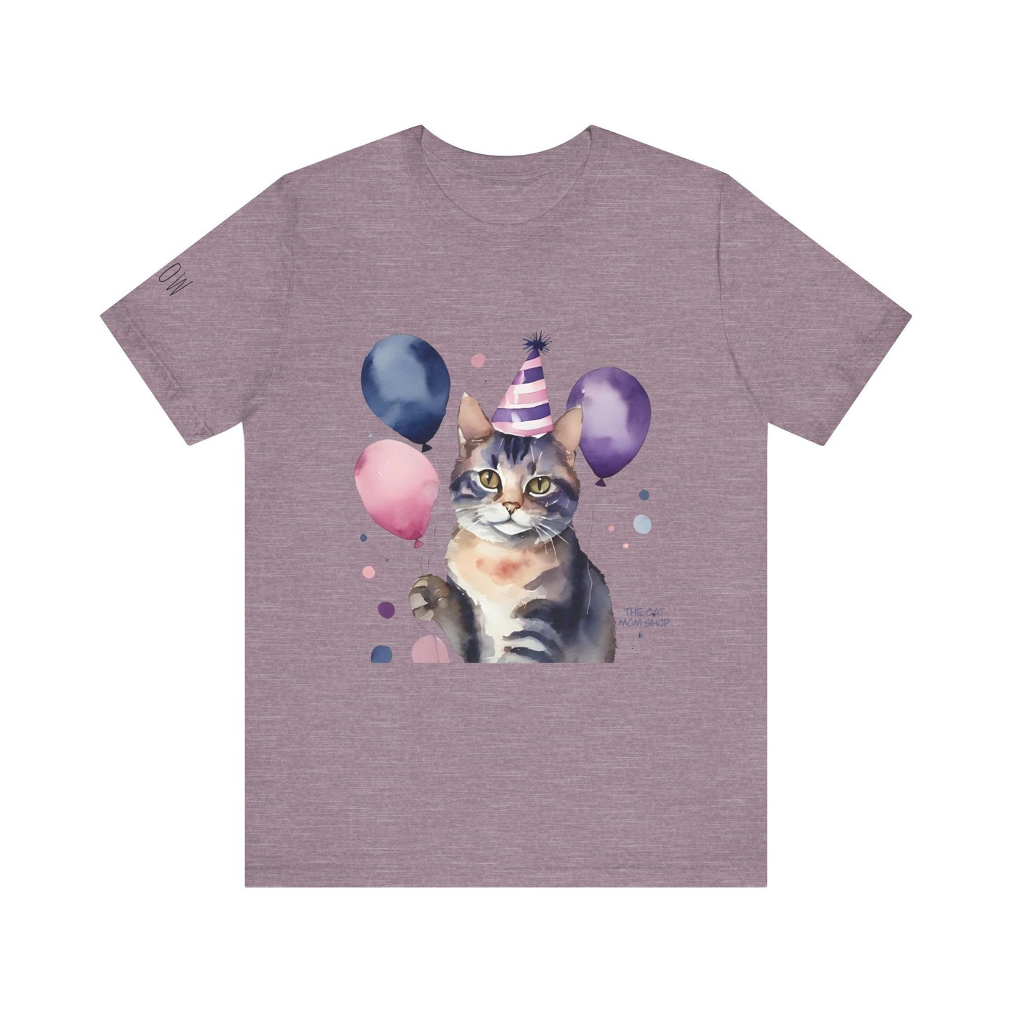 Birthday Cat Tee, Fun Cat Shirt, Cute Animal T-Shirt, Pet Lover Gift, Celebration Top, Party Outfit, Unique Cat Art