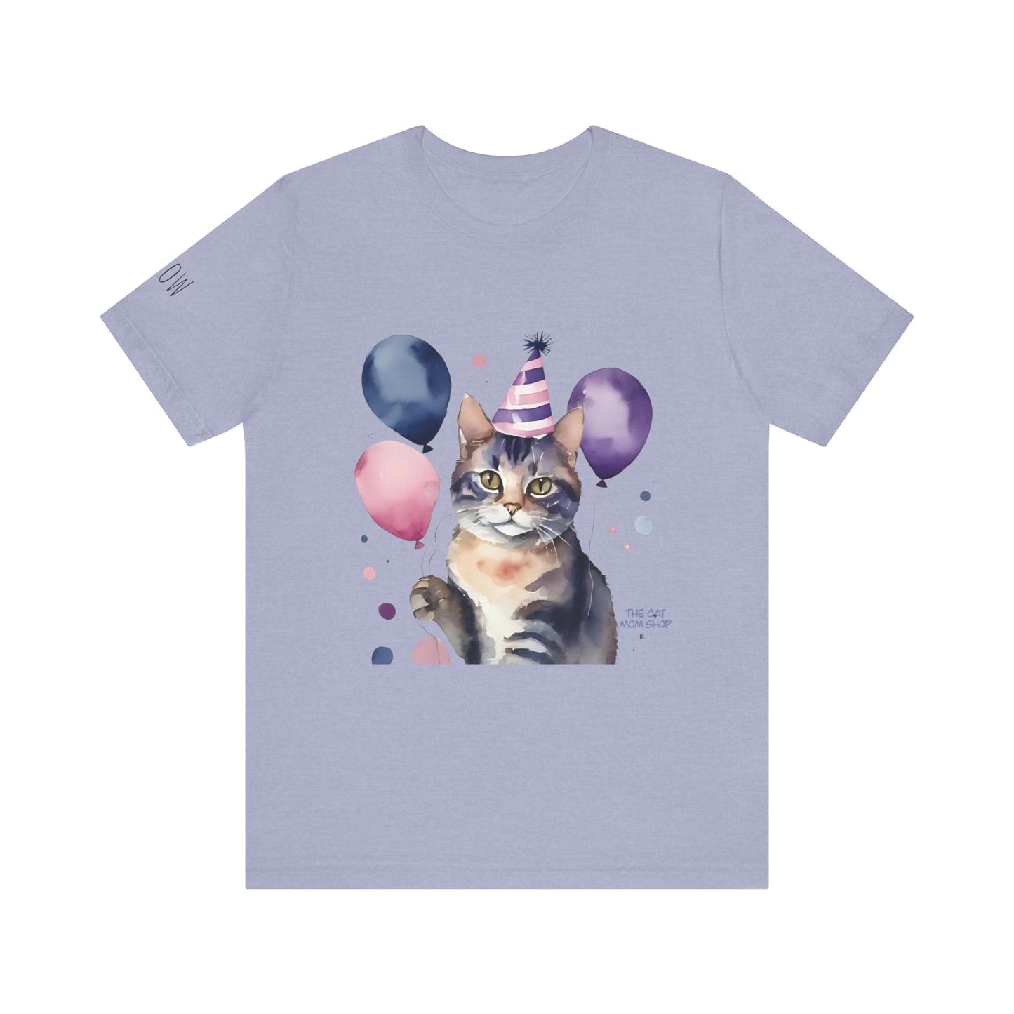 Birthday Cat Tee, Fun Cat Shirt, Cute Animal T-Shirt, Pet Lover Gift, Celebration Top, Party Outfit, Unique Cat Art