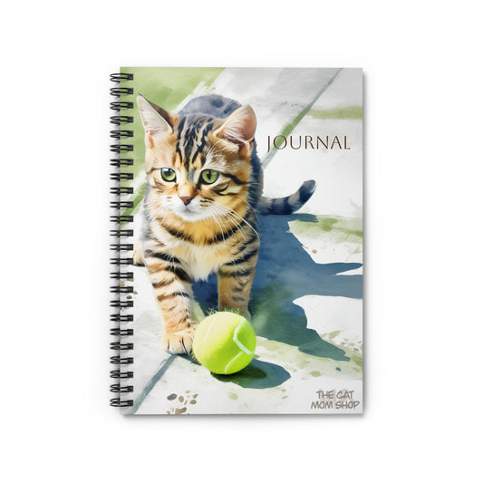 Cute Cat Spiral Notebook, Journal for Cat Lovers, Gift for Pet Owners, Animal Lover's Journal, Cat-Themed Stationery