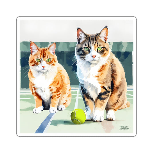 Charming Cat Kiss-Cut Stickers: Perfect for Cat Lovers, Journal Decor, Gift Ideas, Laptop Stickers, Fun Animal Art
